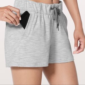 Lululemon ‘On the Fly’ Workout Shorts Size 2 Grey